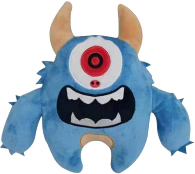 TechMax Solution Soft horror cute face plush soft toys  - 30 cm(Blue)
