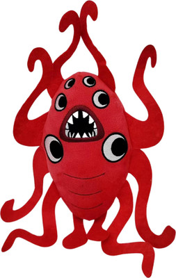 TechMax Solution Soft horror cute face plush soft toys  - 30 cm(Red)