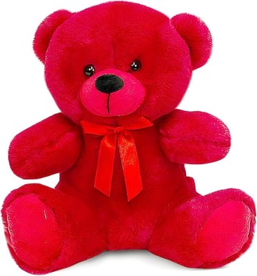 Bubbly Bears Cute & Adorable Red Hugging Teddy Bear Soft / Plush Toy for Kids  - 20 cm(Red)