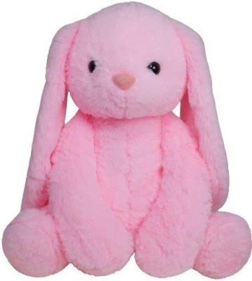 BestLook Pink Big Ear Bunny Teddy bear Soft toy for Girls Kids Baby's  - 25 cm(Pink)