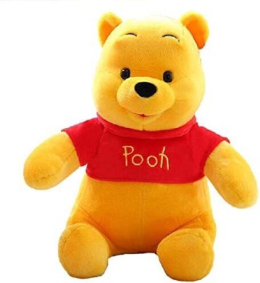 Purple beats Pooh Cute Original Animal Teedy Bear Girls Boys Baby Birthday Parties Soft Toy  - 45 cm(Yellow, Red)