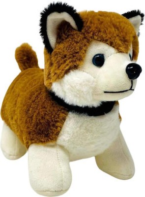 Fun Zoo Huskey Teddy Bear Plush Soft Toy Cute Kids Birthday Gift Animal Baby Boys/Girls  - 30 cm(Brown)
