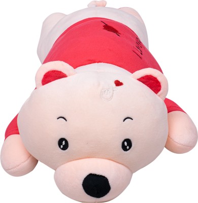 pipika Soft Snuggle Fox Stuffed Toy Foxy Cuddle Plush Fox Toy (Cream & Red)  - 15 inch(Cream & Red)