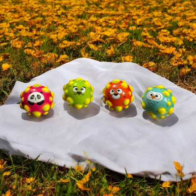 valuableplus 1Pc Crazy Soft Rubber Moon Bouncing Ball for Kids  - 7 cm(Multicolor)