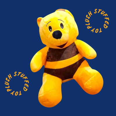 Luipui Cute Teddy Bear Plush Stuff Toy – Fluffy Plush Stuffed Bear for Kids & Gifts  - 30 cm(Yellow)