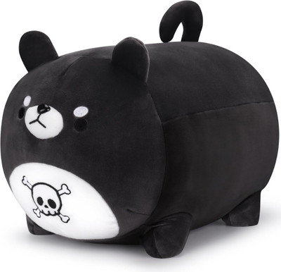 TechMax Solution Kawaii Skeleton Corgi Plush, Cute Dog Plushies  - 30 cm(Black)
