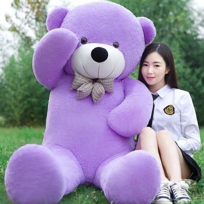 msy 3 feet very soft teddy bear - 90.2 cm (purple) sp  - 90 cm(Purple)