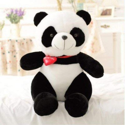 Liquortees Small Cute Stuffed Panda Teddy bear soft toy doll for girls  - 30 cm(Black & White)