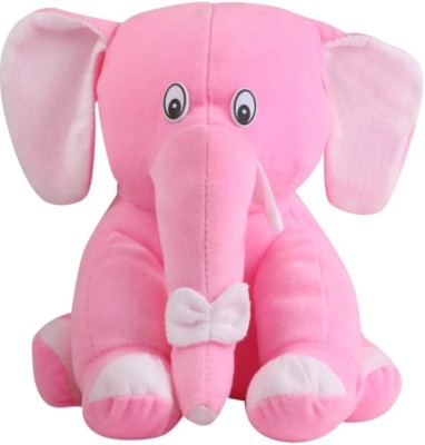 JOUNWAL Cute Baby Sitting Elephant  - 26 cm(Pink)