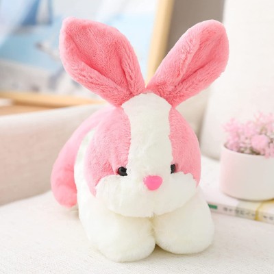 Anita Corporation Rabbit Stuffed Plush Animal Soft Toy for Baby, Girl, Kids, Boys  - 20 cm(Pink)