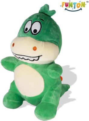 Funton Plush Dinosaur stuffed animal soft toy for kids, Girls, boys and birthday gifts  - 40 cm(Green)