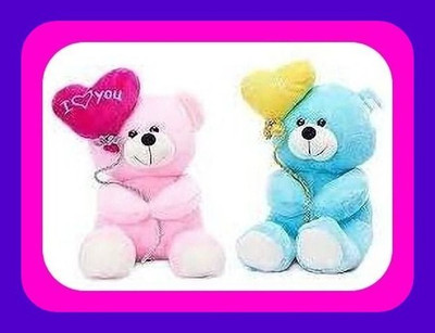 Abhinav toys Z_New Stuffed Toys Premium quality material 60  - 35 cm(Blue, Pink)