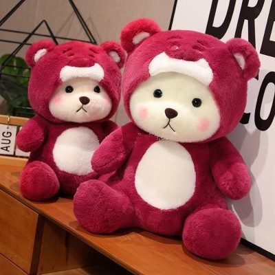 AN Teddy Cute Lena Love Bear Soft Stuffed Toy For Baby Kids Birthday Gift  - 40 cm(Red)