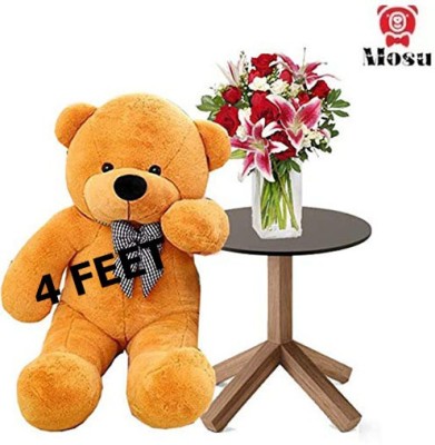 MOSU Brown 4 Feet Soft Stuffed/Fluffy/Huggable Cute Teddy Bear For Girls, Kids  - 48 inch(Brown)
