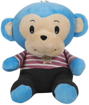pipika Cute Toto Monkey Stuffed Soft Toy-30 cm -Blue  - 30 cm(Blue)