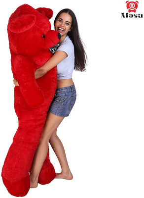 MOSU Soft Toys Teddy Bear 5 Feet, Soft Toys For Kids, Girlfriend, Husband (Red)  - 60 inch(Red)