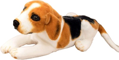 Tickles Dog Soft Stuffed Plush Animal Toy For Kids Boys & Girls Birthday Gift  - 57 cm(Brown & White)