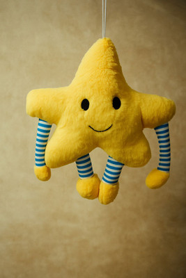 Hemu Yellow Star Plush Pillow – Soft Hugging Cushion Toy for Kids & Gift  - 30 cm(Yellow)
