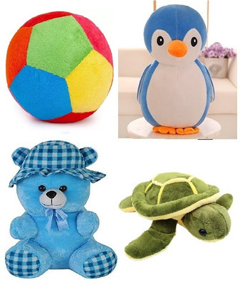 MHK Combo Of 4 Trending Soft Toys For Kids_522  - 18 cm(Multicolor)