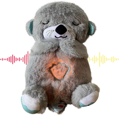 RECTITUDE Baby Breathing Bear Teddy Motion Toys Soft Breathing Stitch Teddy for Baby  - 10 cm(Multicolor)