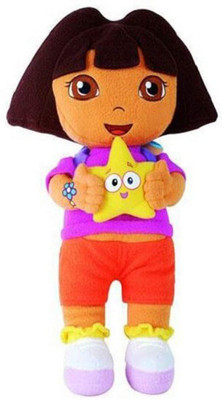 AVS Soft Stuffed Spongy Dora Doll Soft Toy (35 cm)  - 15 cm(Multicolor)