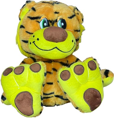 Love And Joy Kids Soft Toy Tiger -22 Cm For Boys And Girls  - 22 cm(Brown, Yellow)