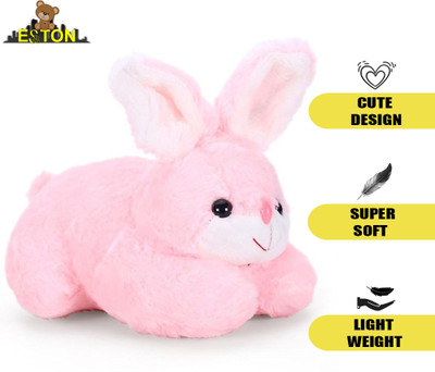 eston Pink Rabbit Soft and Stuffed Toys for Birthday Gift for Girls/Wife/Husband/  - 26 cm(Pink)