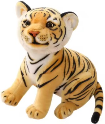 SHREEJI GIFT Cute and Cuddly Tiger Stuffed Toy for Kids  - 27 cm(Brown)