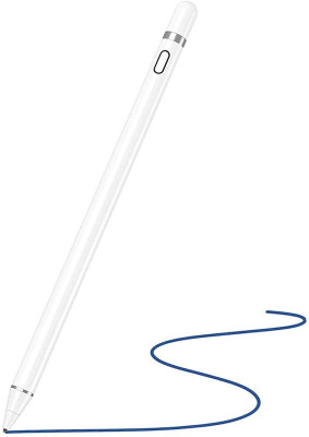 Lanzero Digital Rechargeable Stylish Pencil universal with Touch Function Stylus(White)