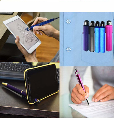 Sunflash 3 in 1 Capacitive Stylus Pen Pack of 1 STYLUS PEN Stylus Stylus(Black)