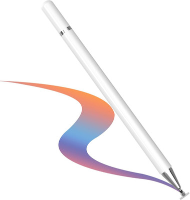 ELV DIRECT Capacitive Stylus Pen for Touchscreen Devices, Fine Point, Capacitive Pen, Lightweight Metal Body, Compatible with All Smartphones/Tablet Stylus(White)