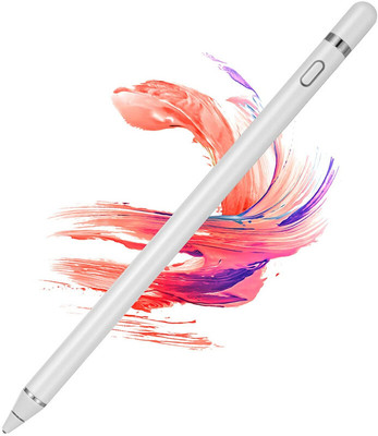 Lanzero Digital Rechargeable Stylish Pen universal with Touch Function Stylus(White)