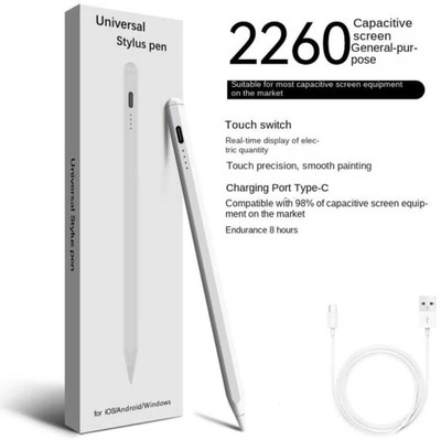 byti Non-Bluetooth A6 Universal Stylus Pen | High-Precision | Compatible For iPads Stylus(White)