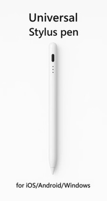 Vortex Non-Bluetooth A4 Universal Stylus Pen | High-Precision | Compatible For iPads Stylus(White)