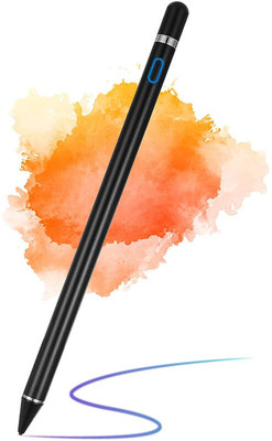 Lanzero Digital Rechargeable Universal Stylus Pen with Touch Function Stylus(Black)