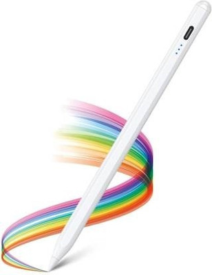 TRYFLY 10th Generation Pencil for iPad with Real-Time Led Power Display Stylus(White)
