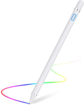Lanzero Digital Rechargeable Universal Stylish Pencil with Touch Function Stylus(White)