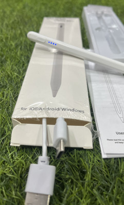 DVJ Active Stylus Pen for ipad,with Palm Rejection,Tilt,Magnetic Function Pencil Stylus(White, Compatible with iOS, Android, Windows Smart Phone, Tablet and Ipad)