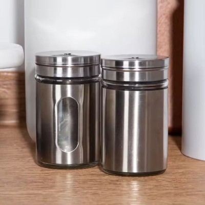 Fasam Seasoning Shaker Set Glass, Steel(1 Piece)