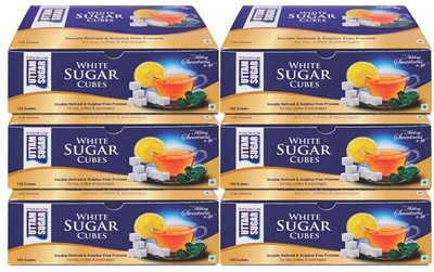 Uttam White sugar cubes Sugar(3 kg, Pack of 6)
