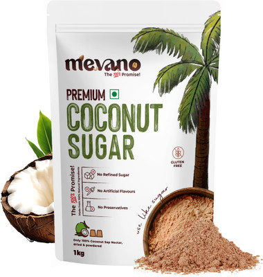 Mevano Premium Coconut Sugar Healthy & Natural Sweetener, No Preservatives or Additives Sugar(1 kg)