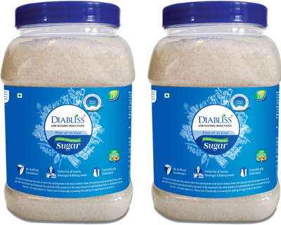 DiaBliss Low Glycemic Index GI Reusable Jar Sugar(2 kg, Pack of 2)