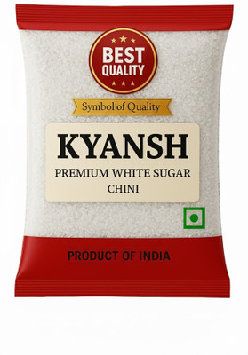 Kyansh 4kg Pack of white premium sugar White Sugar(4 kg)
