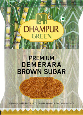 DHAMPUR GREEN Premium Demerara (Brown) Sugar Sugar(1 kg)