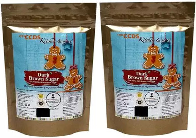 BUTTRBOYS Brown Sugar, 500 Grams Cooking Food Baking Set of 2 Sugar(500 g, Pack of 2)