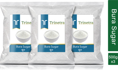 Trinetra Bura Sugar- 500g Each (Pack of 3) 1500g Sugar(1500 g, Pack of 3)