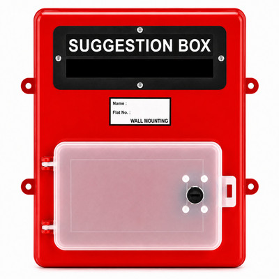The Game Begins Wall Mounted Letter Box with Openable Door in Front Suggestion Box(Multicolor)