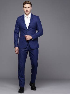 Raymond SB 2BTN NOTCH LPL SUIT 2PCS SLIM FIT Checkered Men Suit