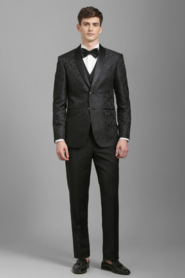 LOUIS PHILIPPE Three Piece Suit Printed Men Suit
