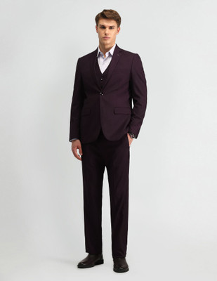 ARROW 3 piece suit Solid Men Suit